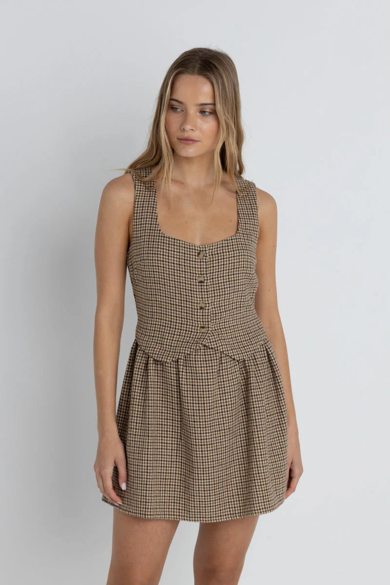 Mollie Check Mini Dress