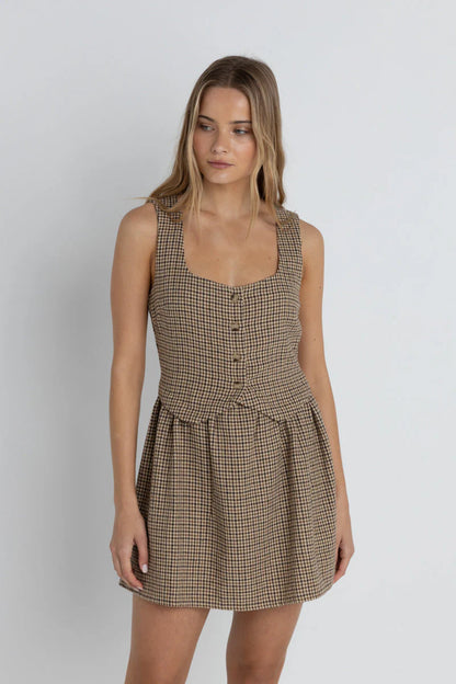 Mollie Check Mini Dress