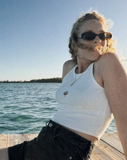 Crop Top Women Coral