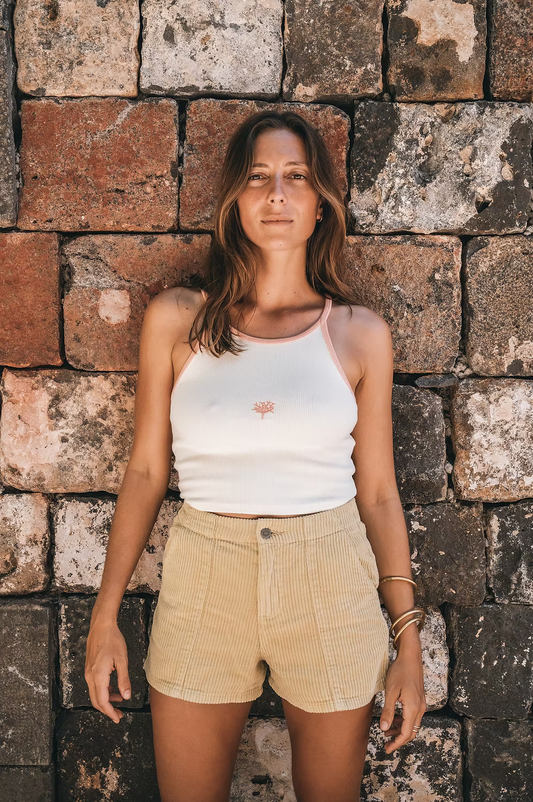 Crop Top Women Coral