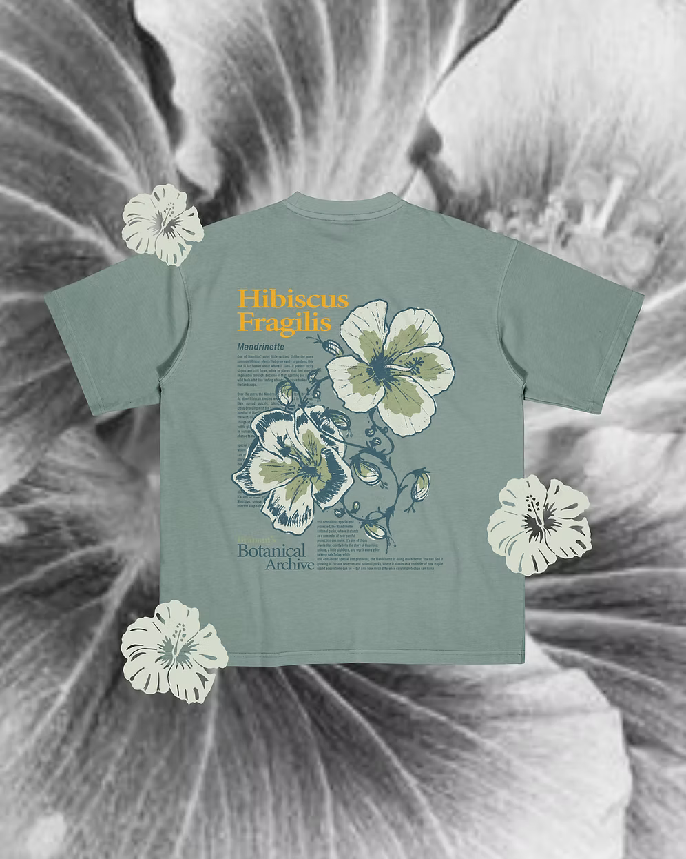 T-Shirt Oversized Hibiscus