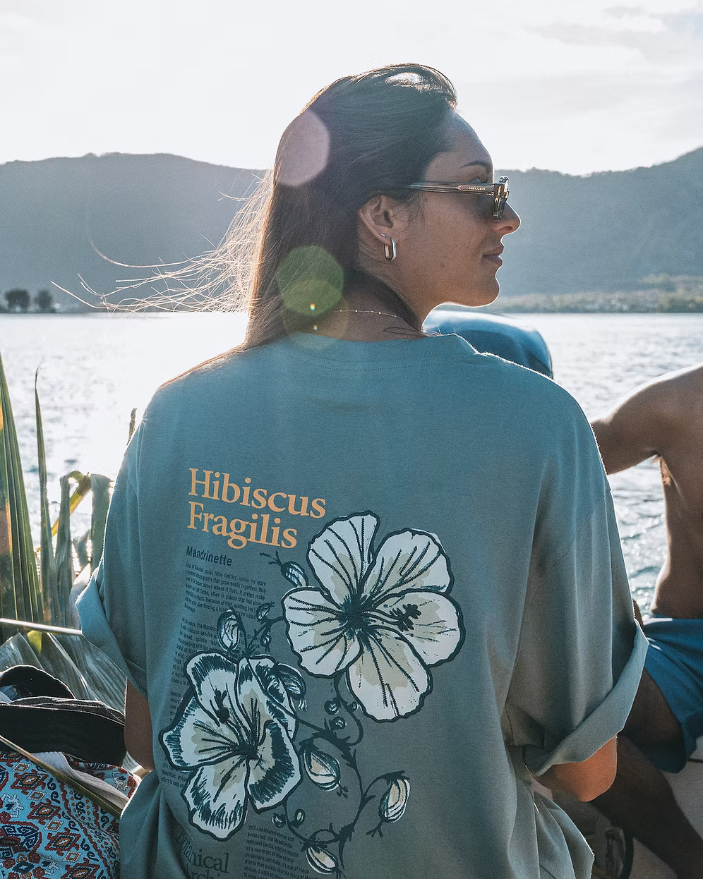 T-Shirt Oversized Hibiscus
