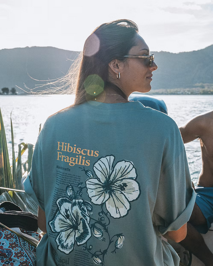 T-Shirt Oversized Hibiscus