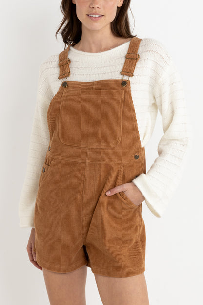 Cord Tied Short Overall