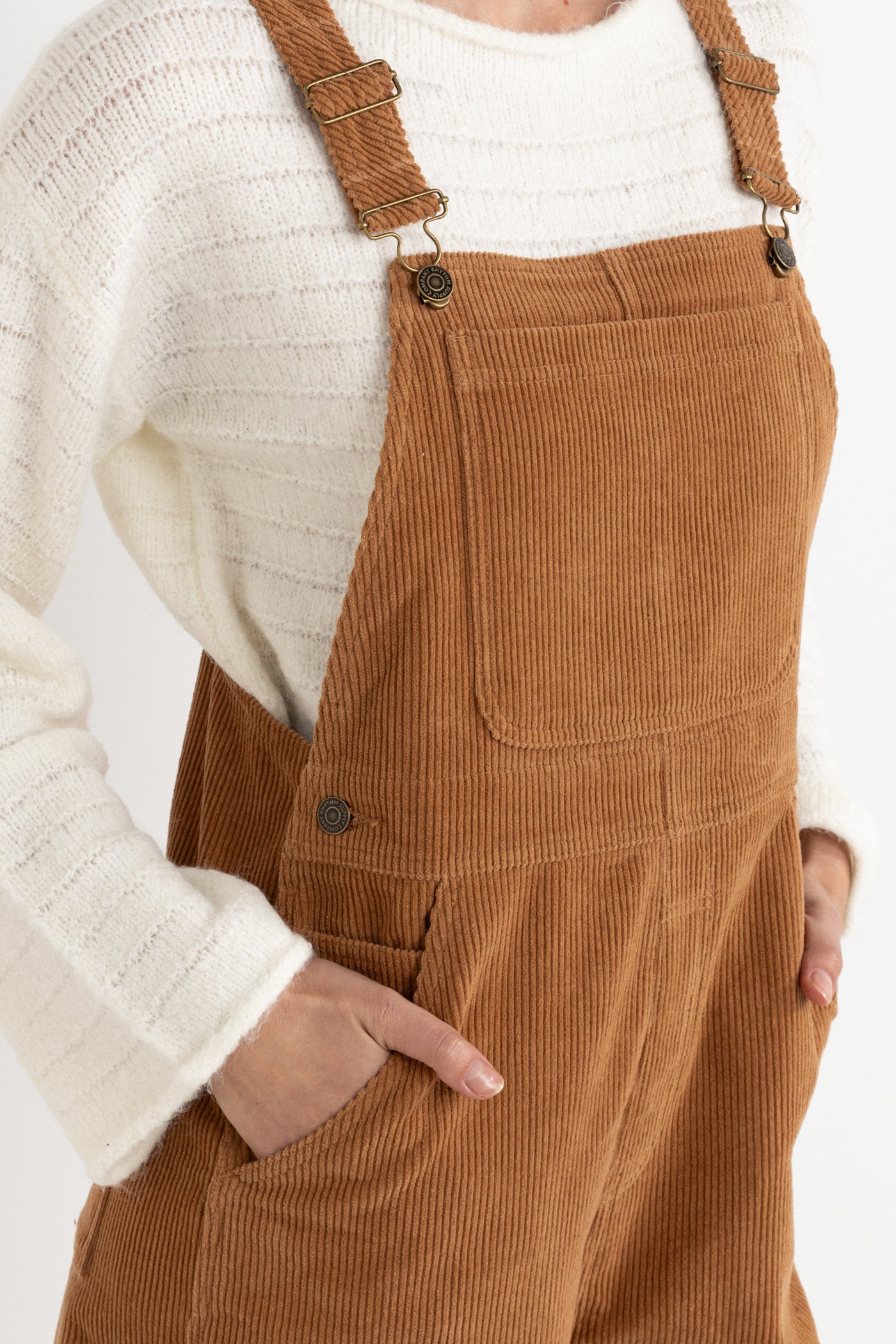 Cord Tied Short Overall