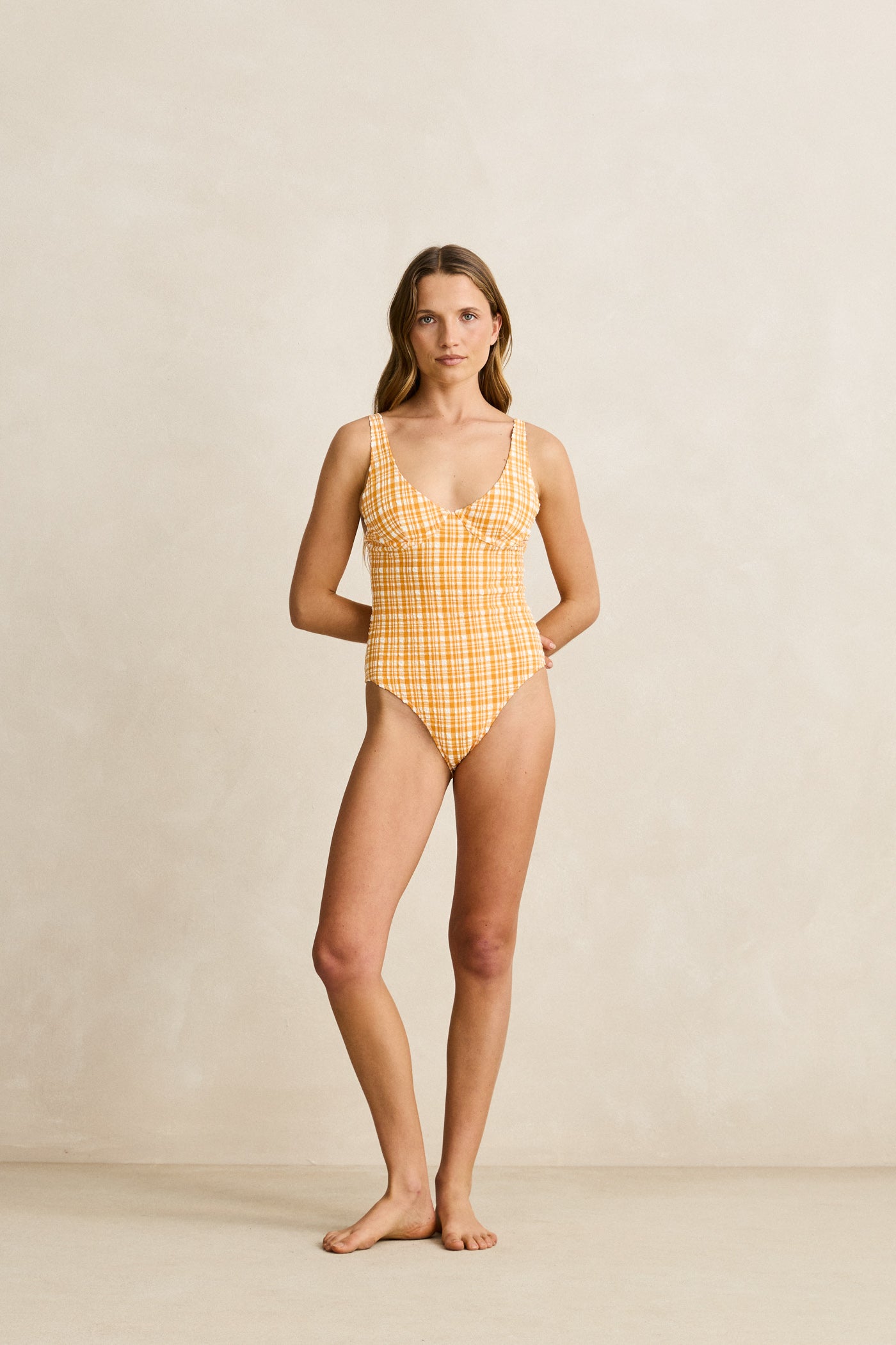 London Check Underwire One Piece